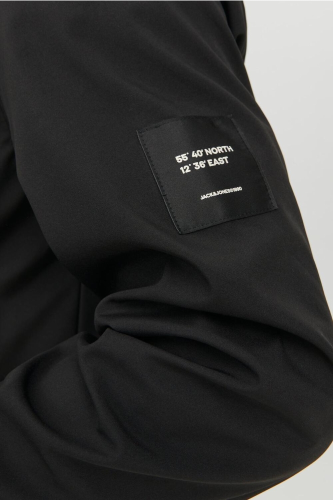 JJEBASIC SOFTSHELL HOOD NOOS 12236300 BLACK